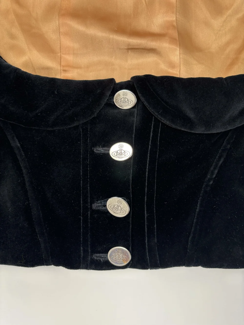 Vivienne Westwood F/W 1988 velvet corset jacket — JAMES VELORIA